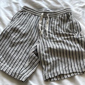 Zara striped shorts